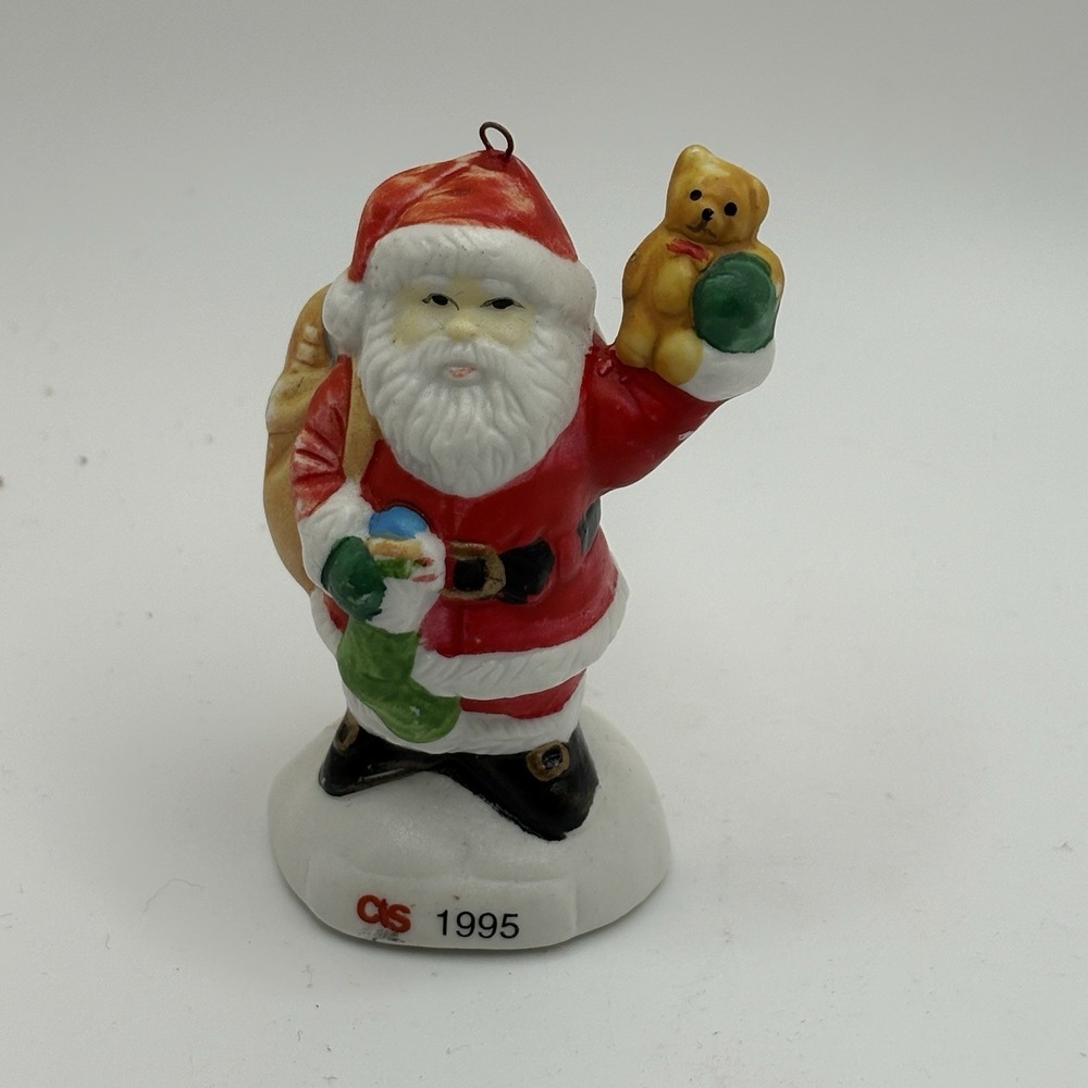 CVS 1995 Santa‎ Claus ceramic ornament